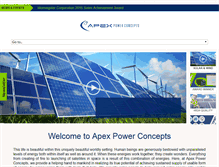 Tablet Screenshot of apexpowerconcepts.com